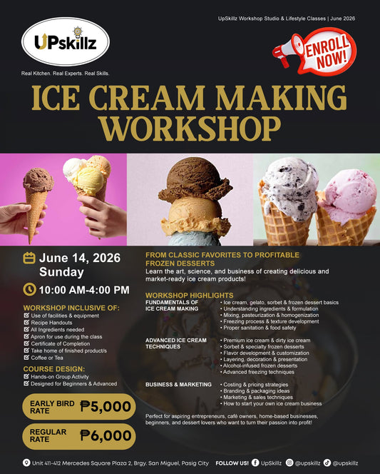 Ice Cream Making Workshop - June 14