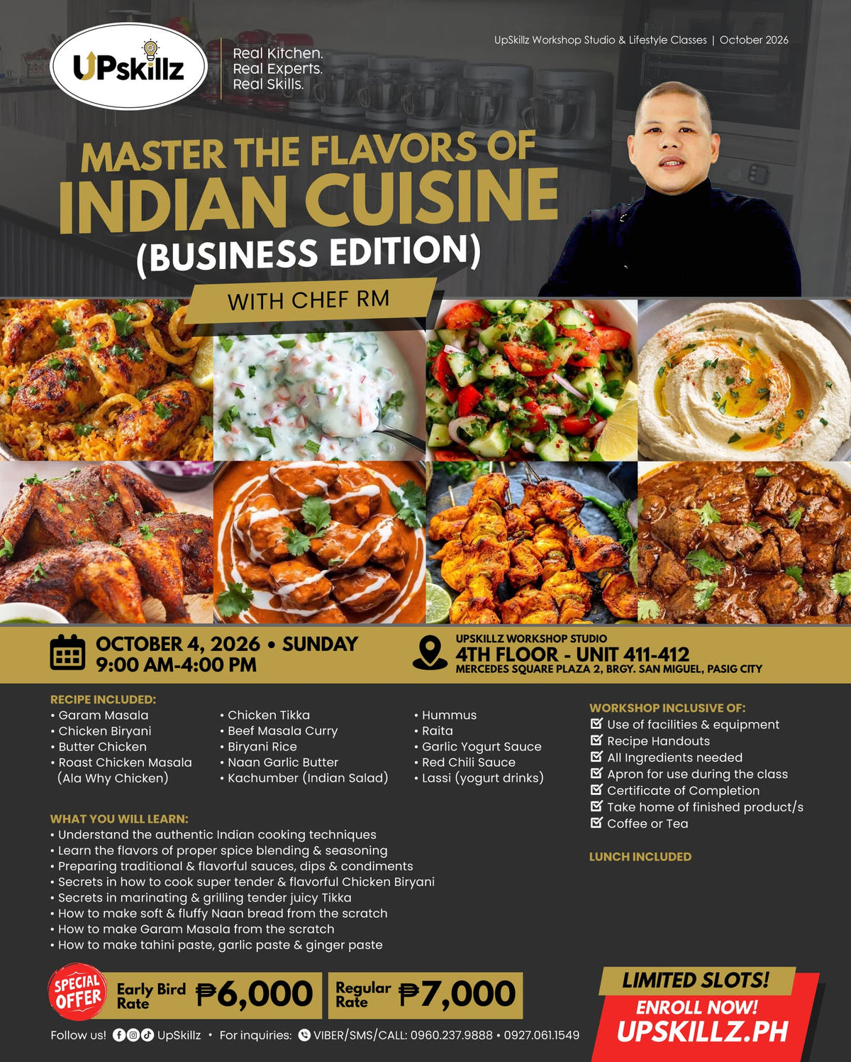 Indian Cuisine Cooking Class for Business - Oct 4