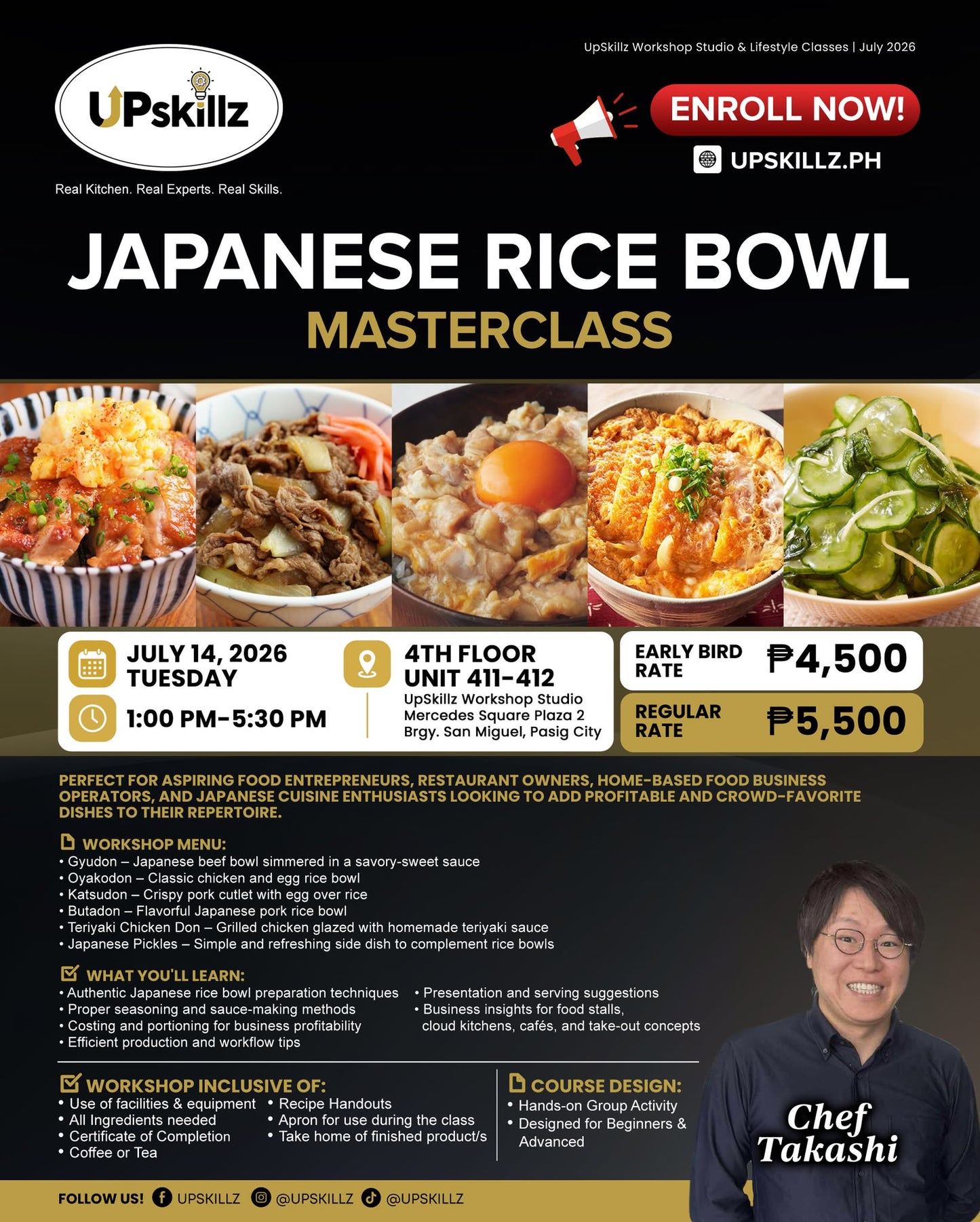 Japanese Rice Bowl Masterclass July 14