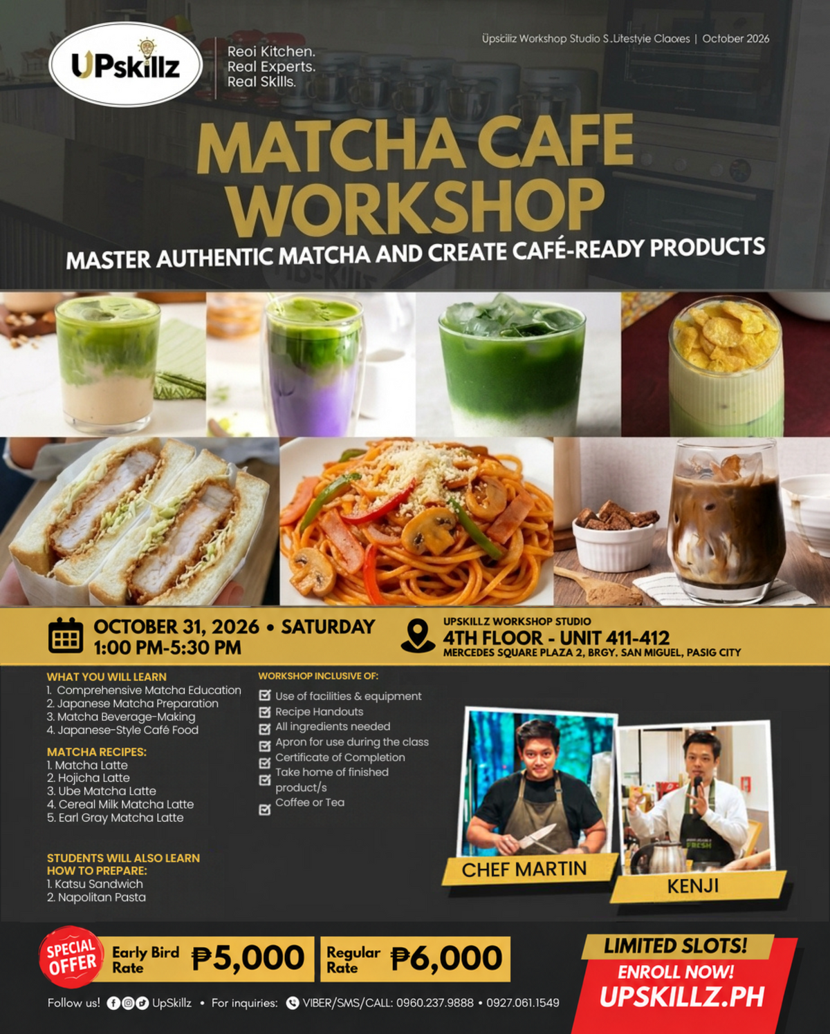 Matcha Cafe Workshop - Oct 31