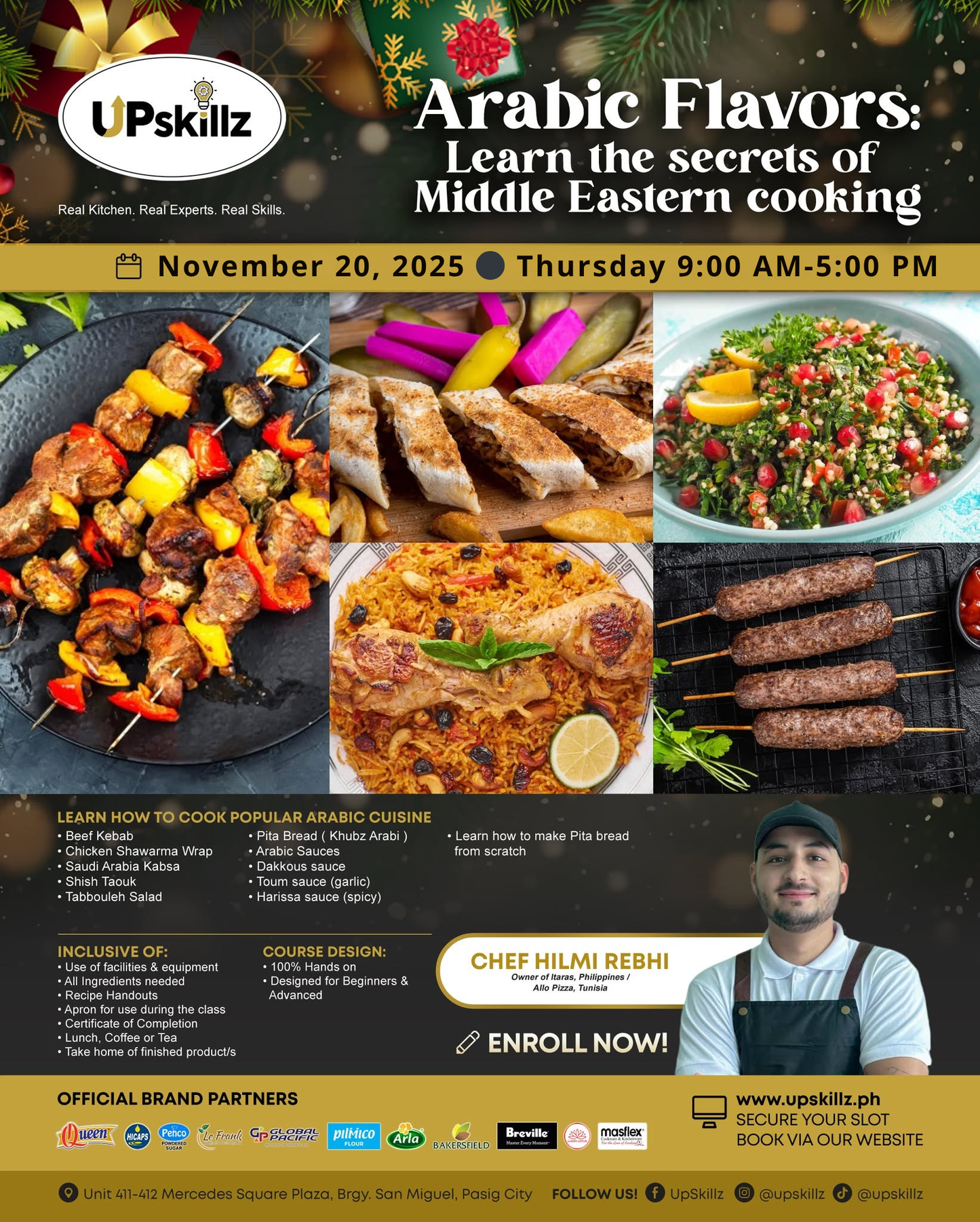 Arabic Flavors: Middle Eastern Cooking- Nov. 20