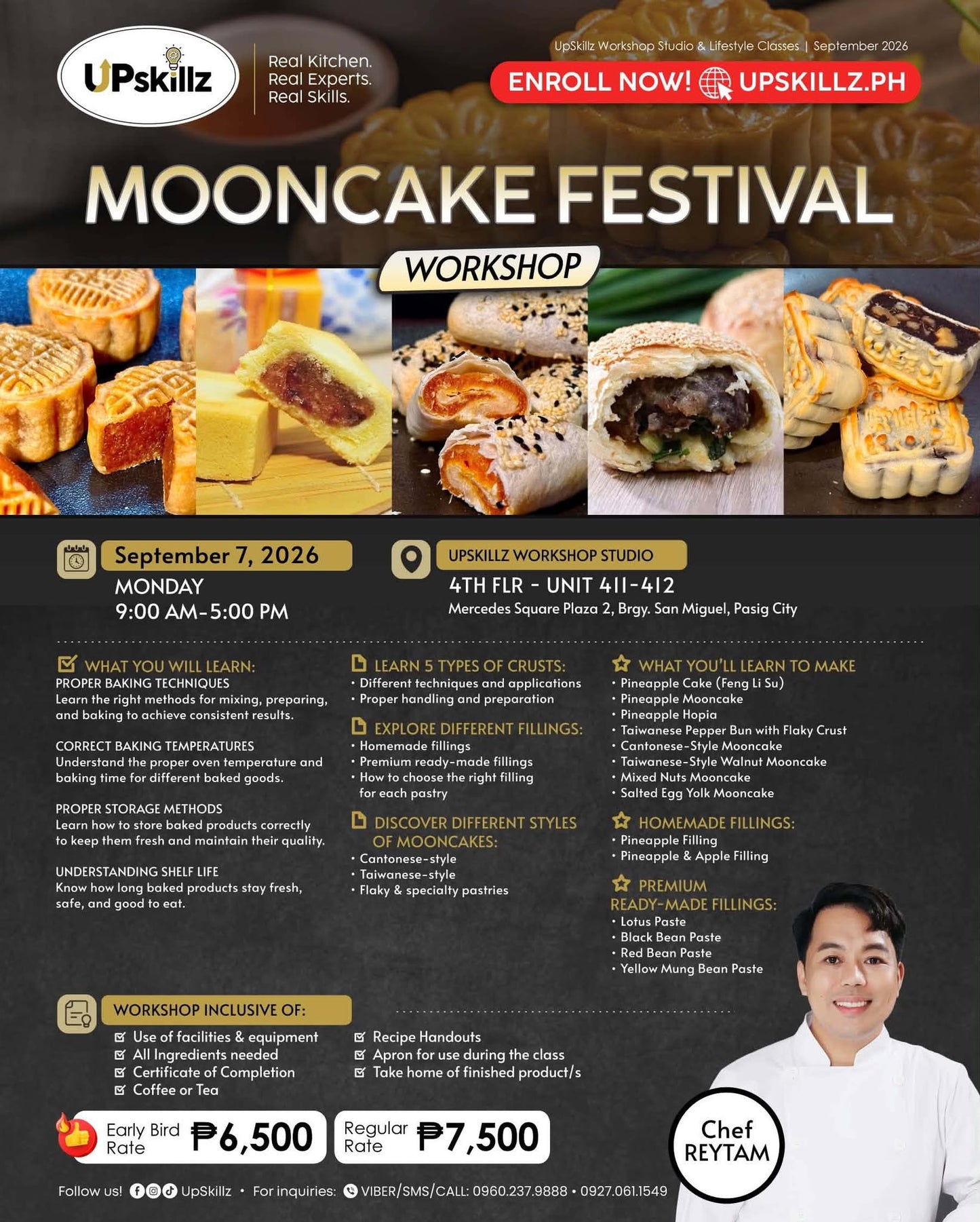 Mooncake Festival Baking Workshop - Sept. 7