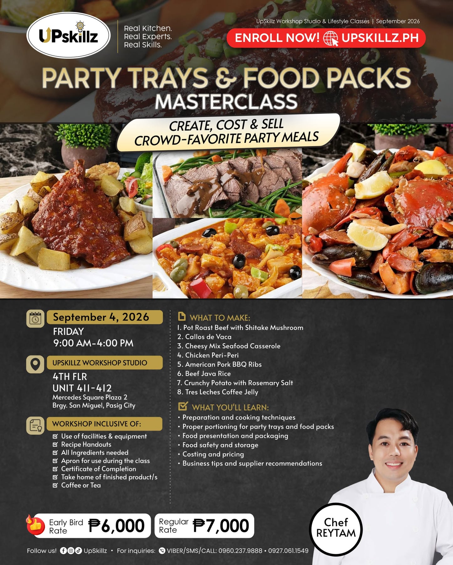 Party Trays and Food Packs Masterclass - Sept 4