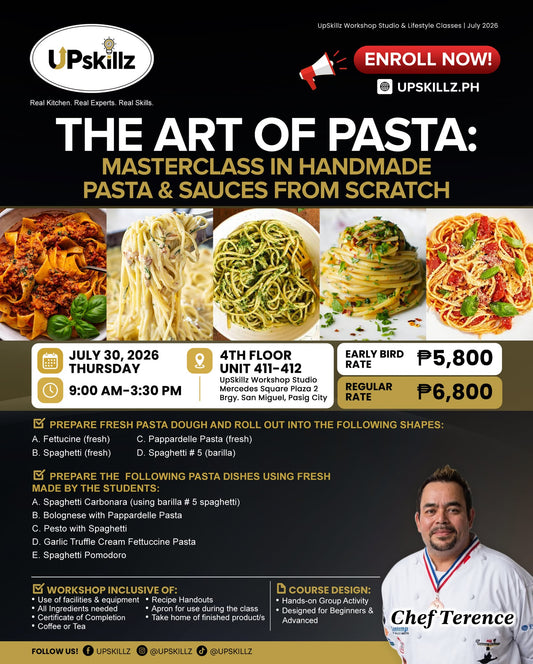 The Art of Pasta Making Class - July 30