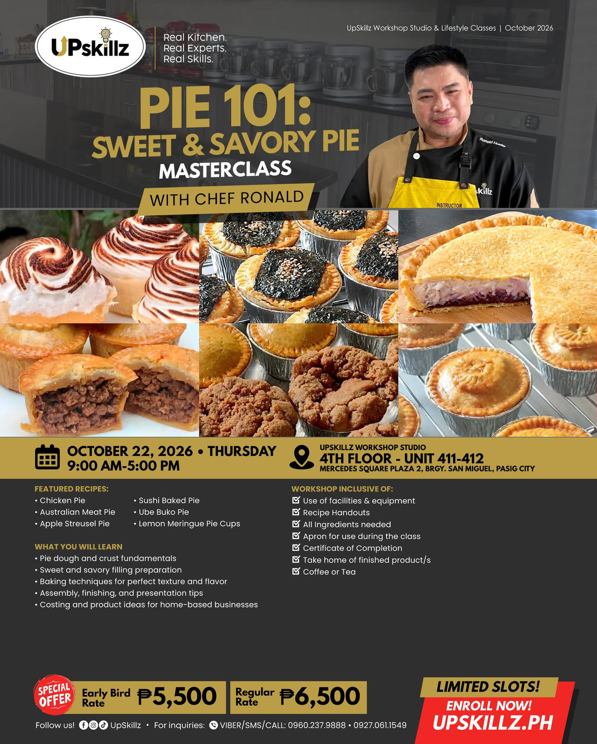 Pie Making Class in Pasig - Oct 22