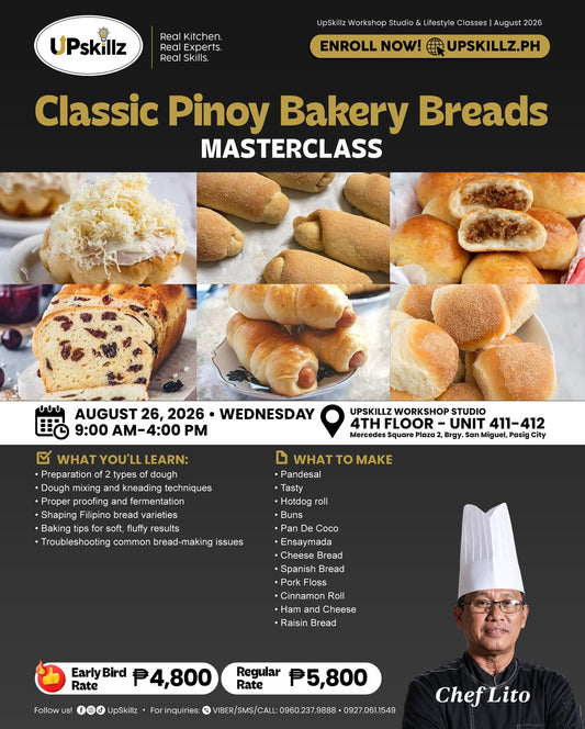 Classic Pinoy Bakery Breads Masterclass - Aug 26