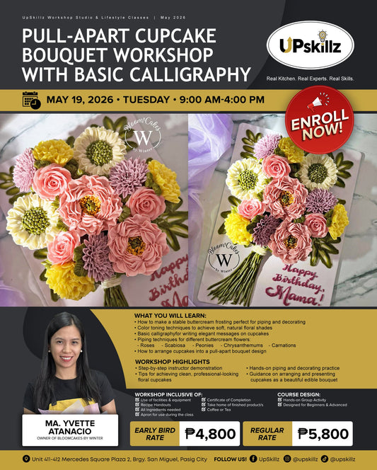 Pull Apart Cupcake Bouquet Workshop with Basic Calligraphy