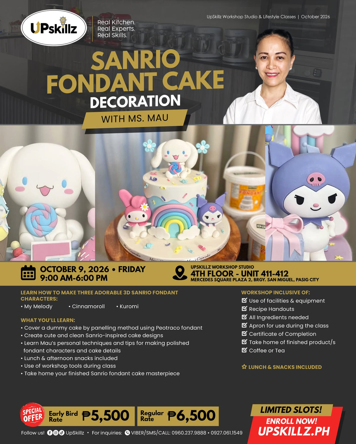 Sanrio Fondant Cake Workshop - Oct 9