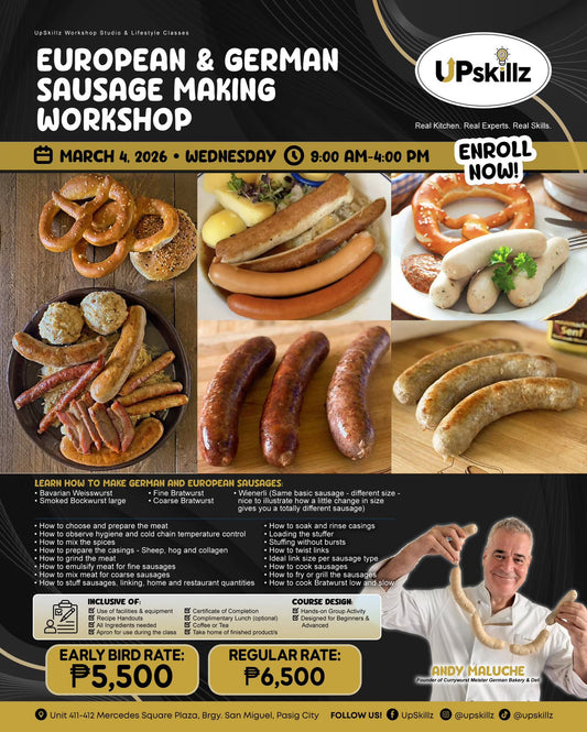 European & German Sausage Making Workshop