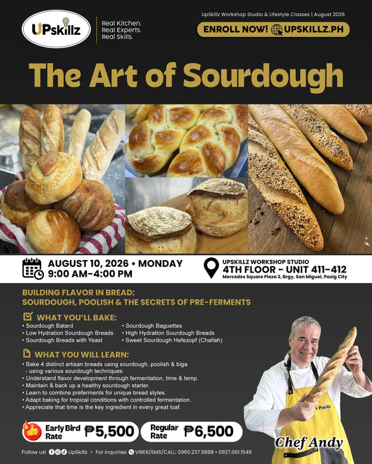 The Art of Sourdough Baking Class - Aug 10