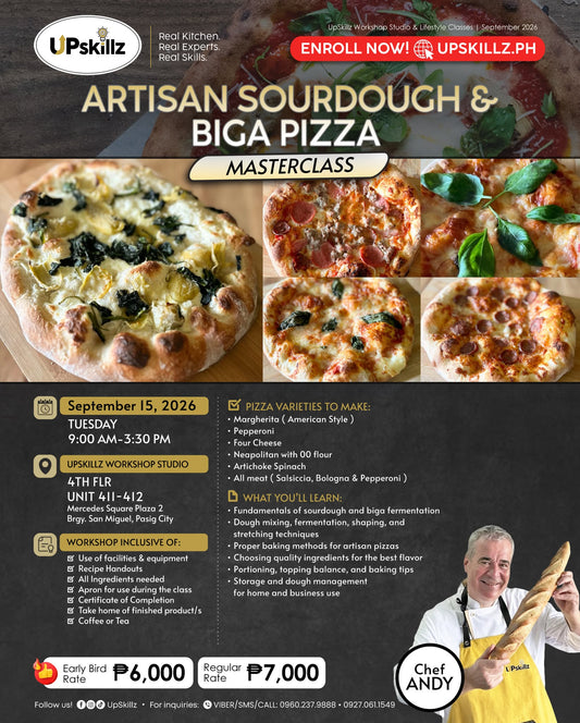 Artisan Sourdough and Biga Pizza Masterclass - Sept. 15