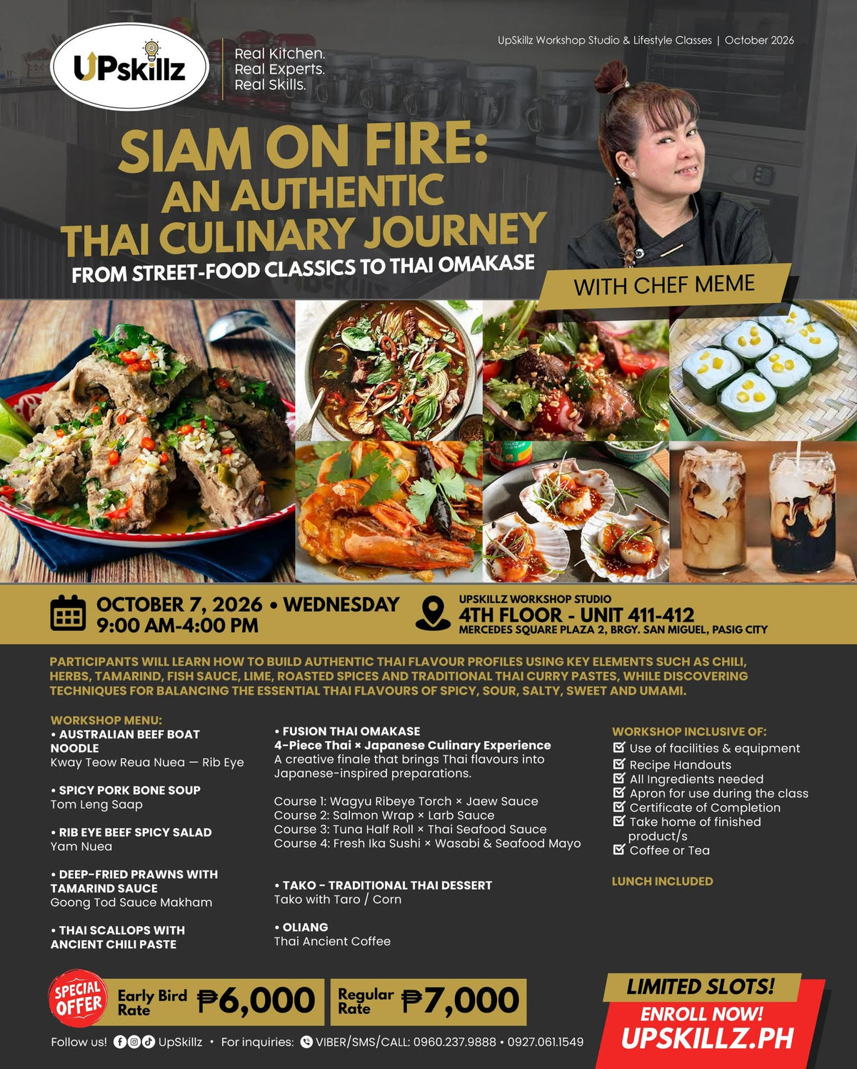 Siam on Fire: Authentic Thai Culinary Journey - Oct. 7