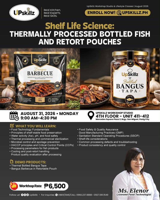 Shelf Life Science: Thermal Processed Bottled Fish and Retort Pouches - Aug 31