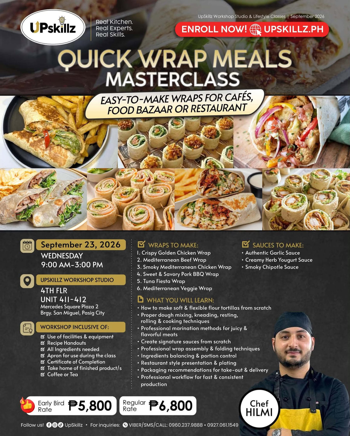 Quick Wrap Meals Masterclass - Sept. 23