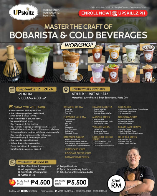 Bobarista Cold Beverages Workshop - Sept 21