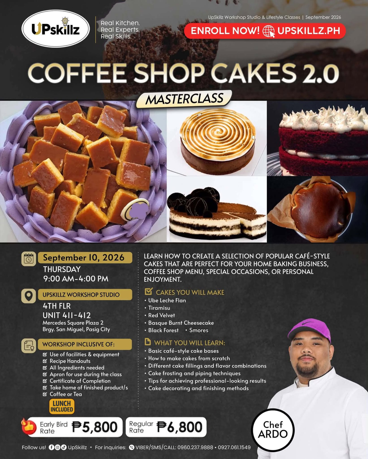 Cakes for Coffee Shop 2.0 - Sept 10