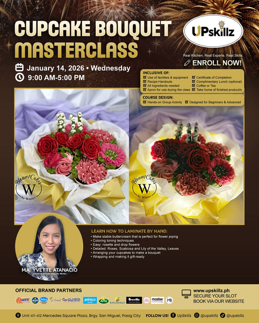 Cupcake Bouquet Masterclass for Business: Create Sellable Edible Flower Bouquets