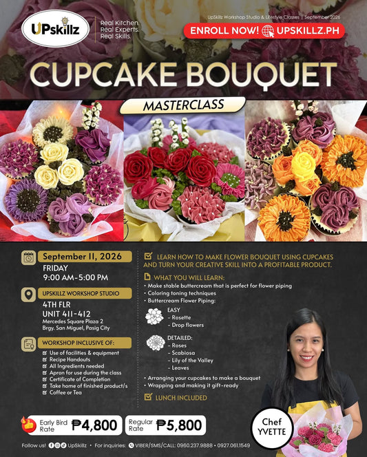 Flower Piping Class - Cupcake Bouquet Masterclass - Sept 11
