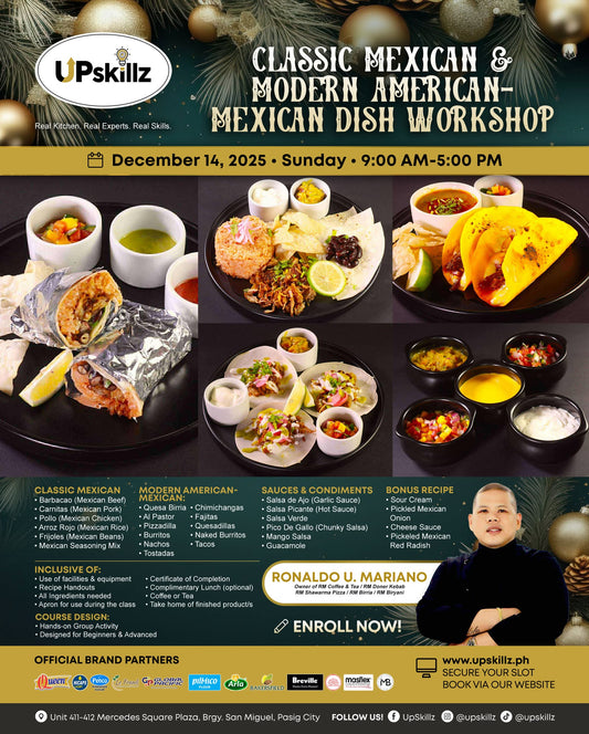 Mexican Cooking Class in Pasig | Classic Mexican & Modern American-Mexican Workshop